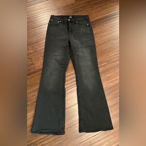Women's Black Flared Jeans